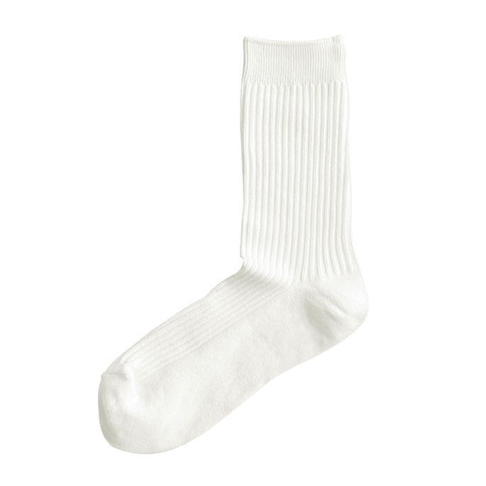 Essential Rib Socks White