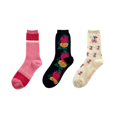 Flower Spring Socks 3 Set